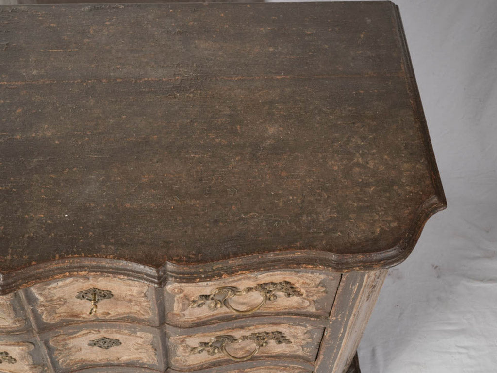 Mellow toned rococo chest  
