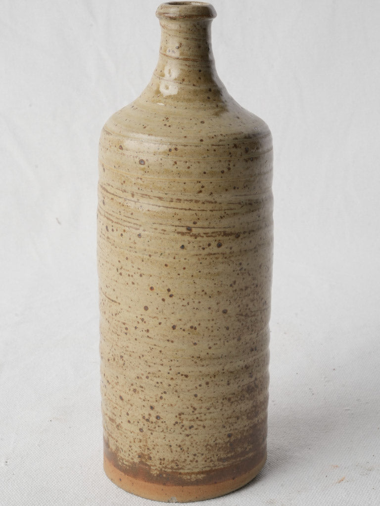 Earthy speckled stoneware vessel  