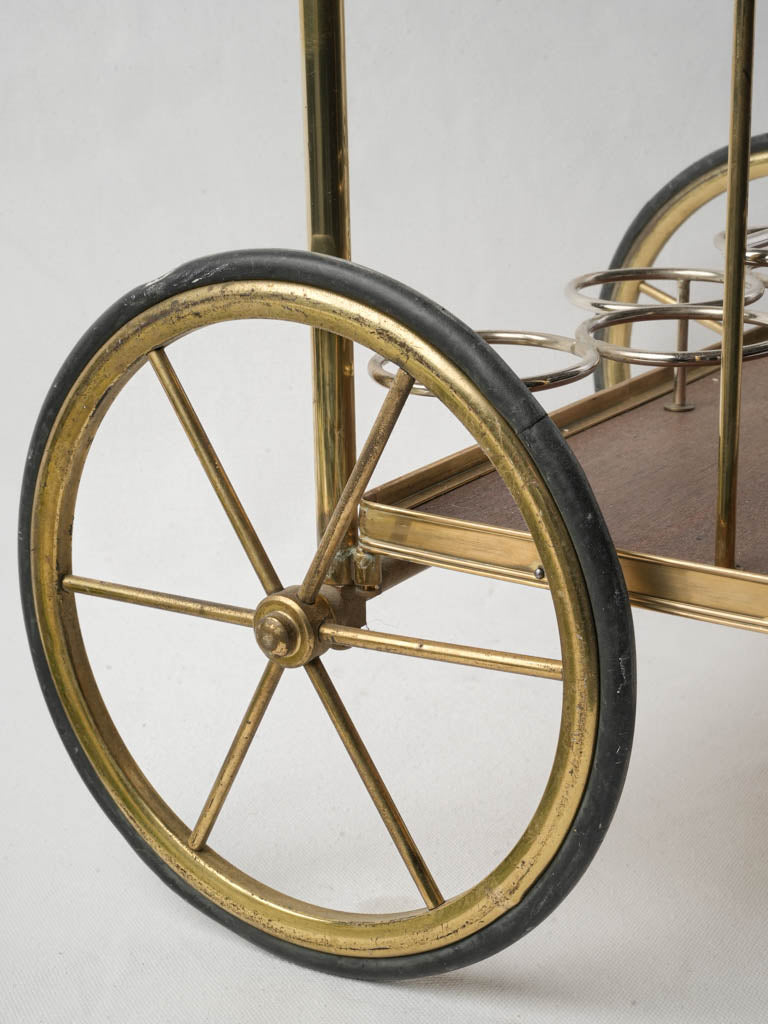 Stylish dual-level Italian bar cart  