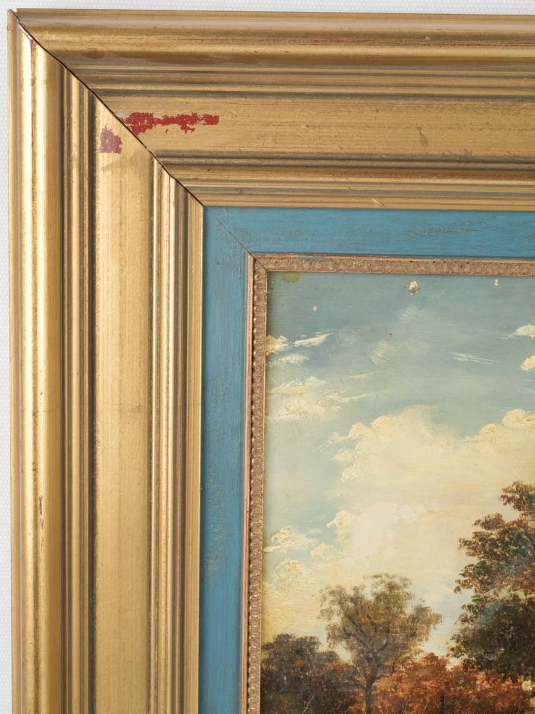 Vintage Delmont-inspired canvas artwork