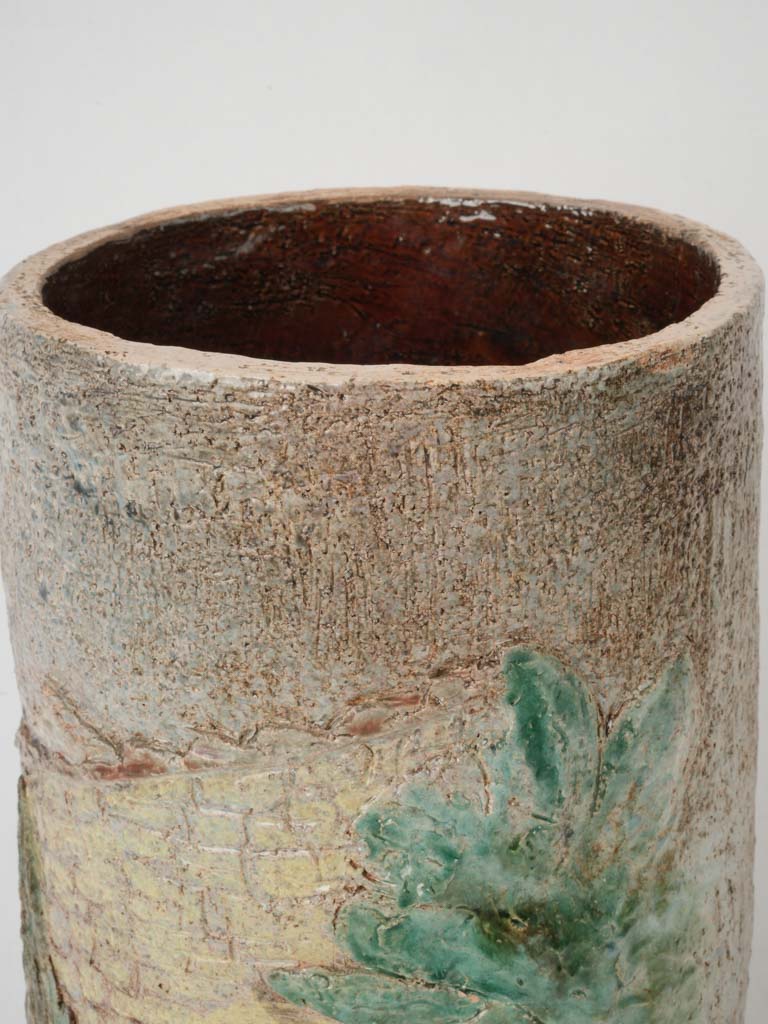 Traditional French pottery umbrella stand
