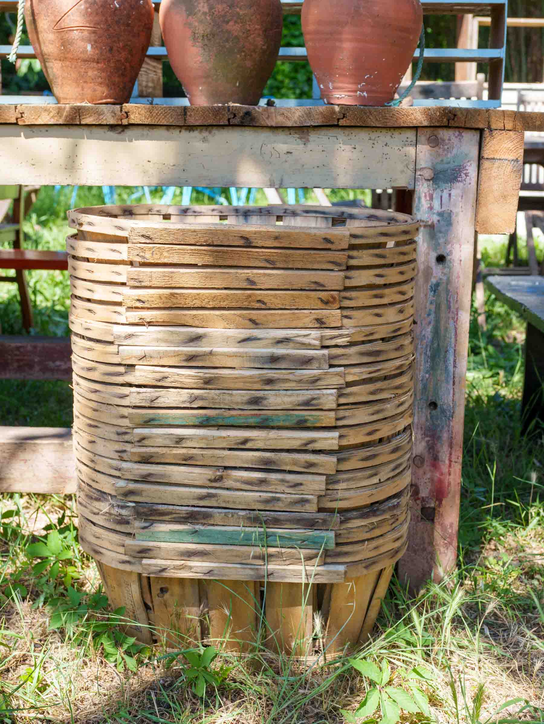 Set of 10 Vintage Oyster Baskets (Bourriches) - 8" x 19¾"