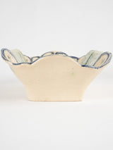 Late 19th century asparagus cradle Faïencerie de Wasmeul 13"