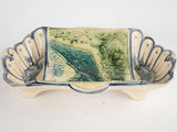 Late 19th century asparagus cradle Faïencerie de Wasmeul 13"