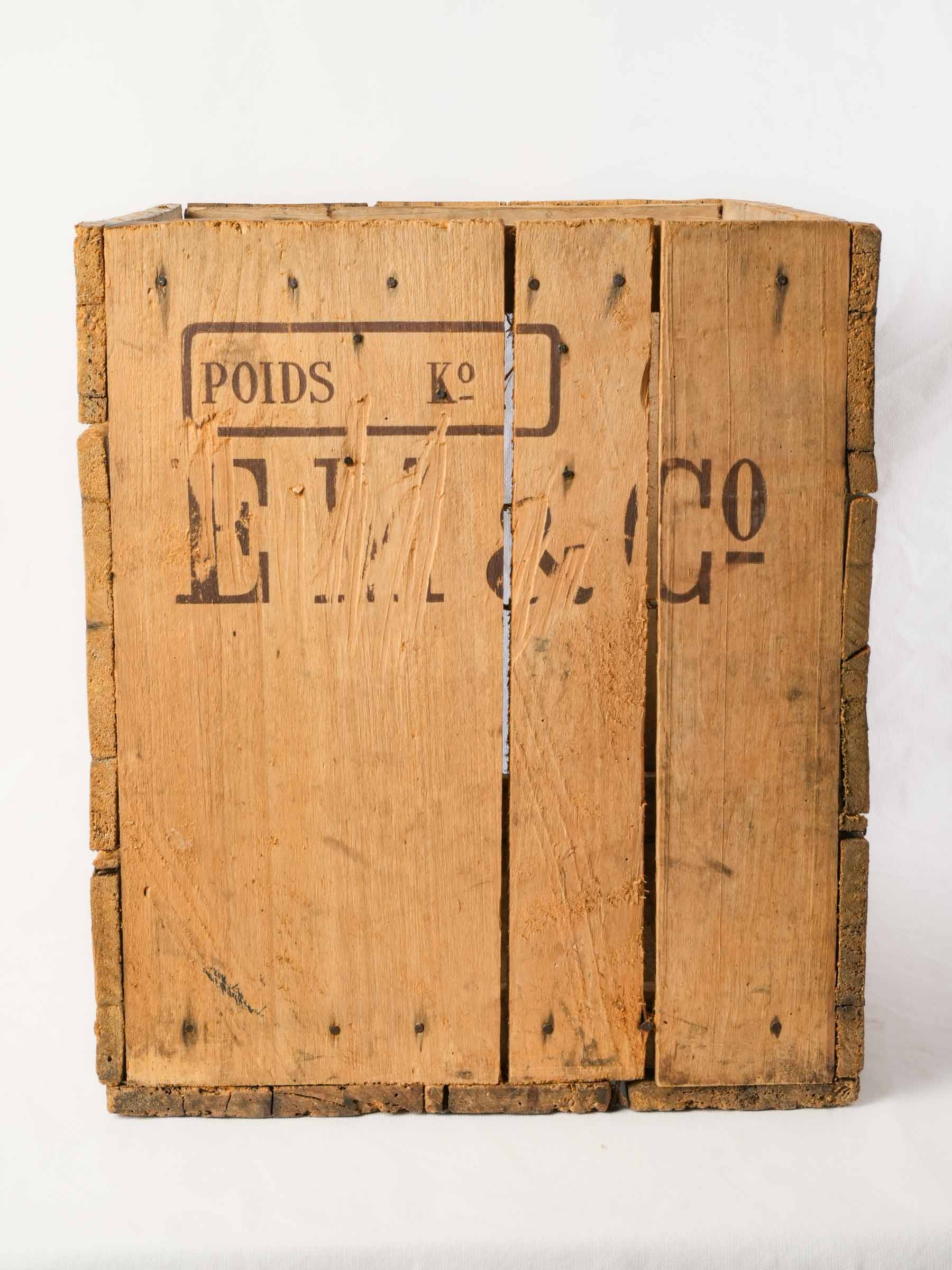 Antique Mercier Champagne Shipping Crate - 18" x 19¼"
