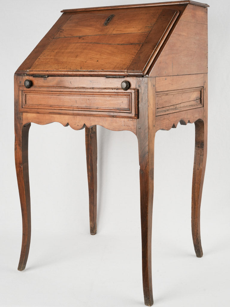 Antique French walnut secretary desk