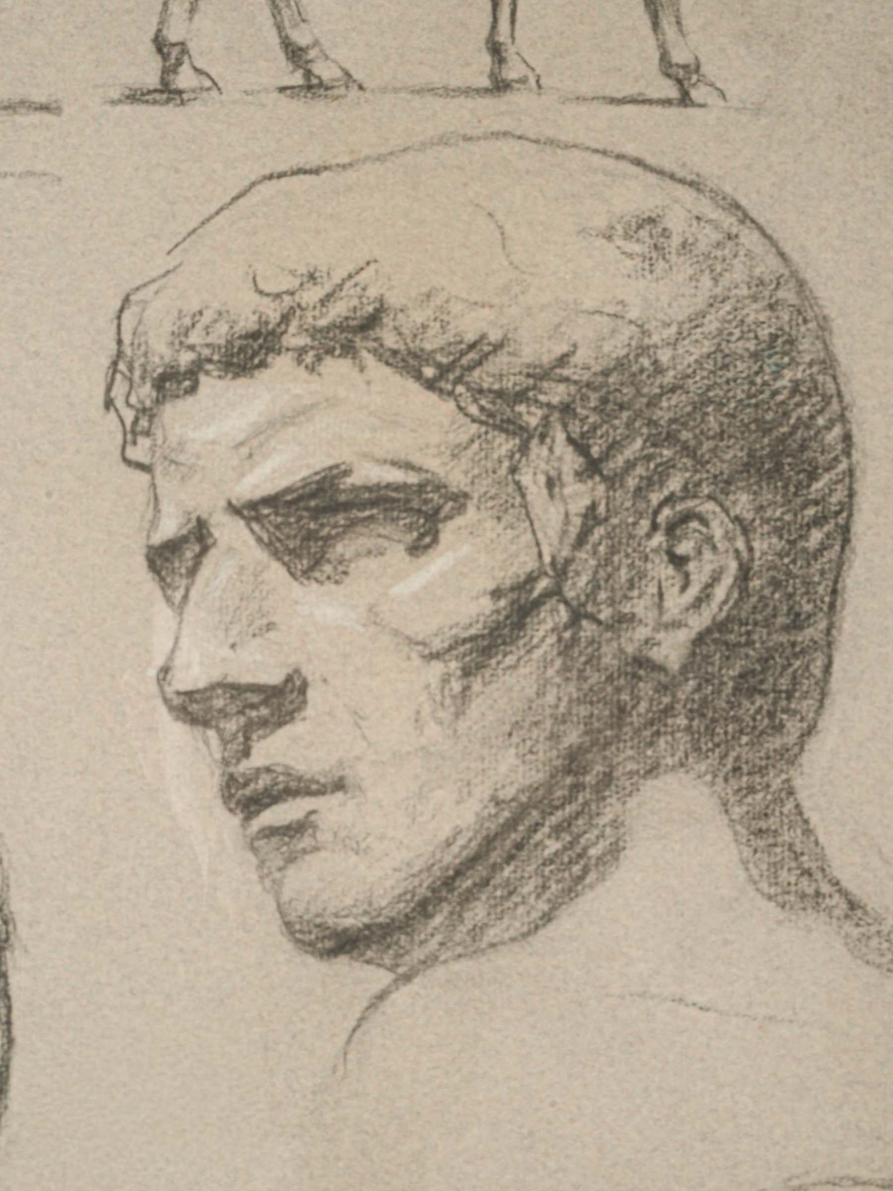 Academic Study Drawing, Dated 1916 - 28¾" x 22½"