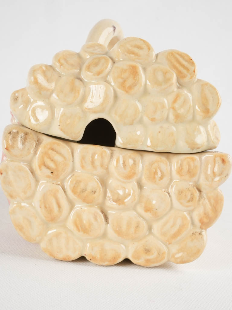 Collectible Majolica vegetable motif basket