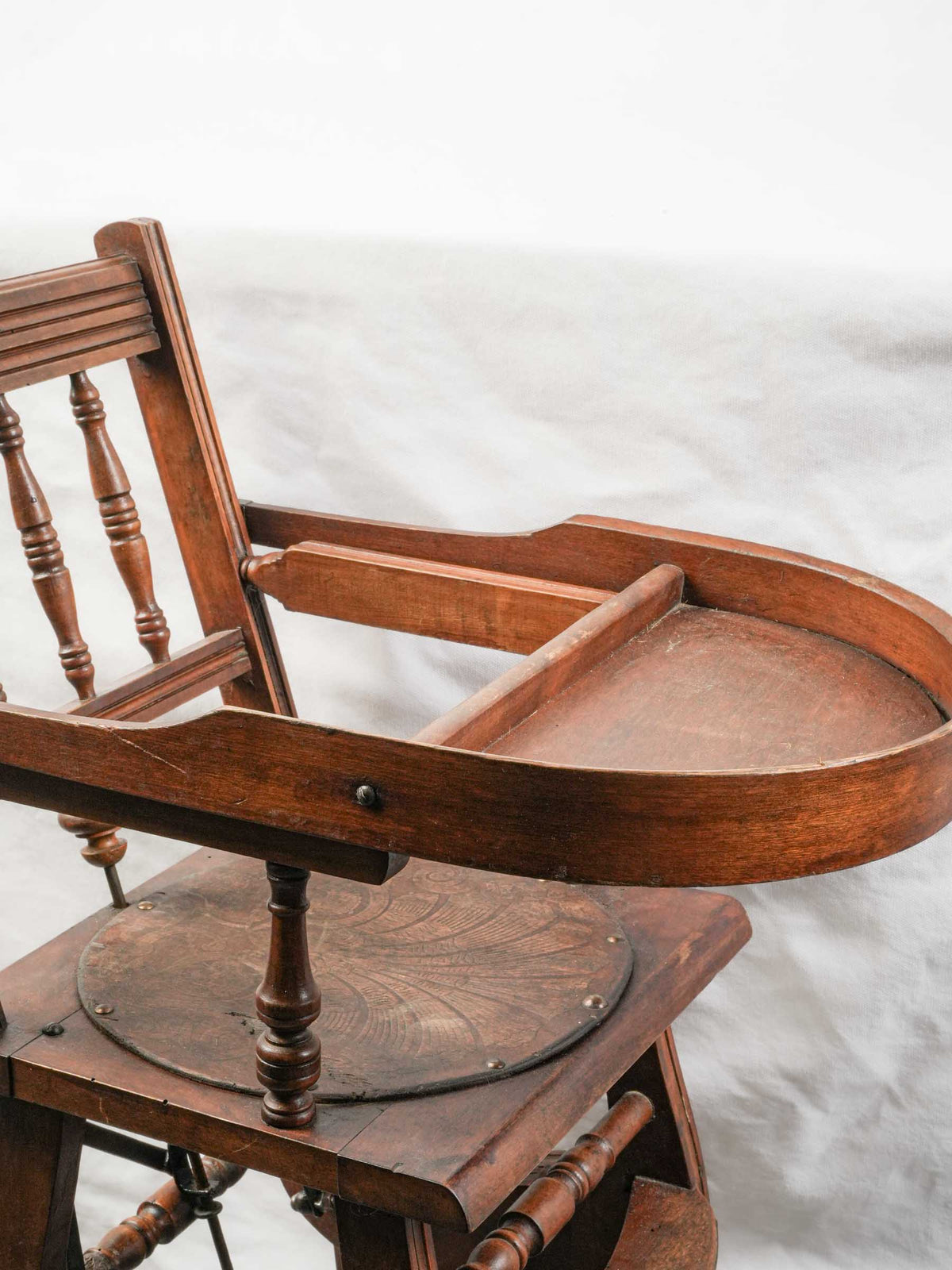 Late 19th-Century French Metamorphic Child’s High Chair, Rocker and Rolling Chair - 38¼"