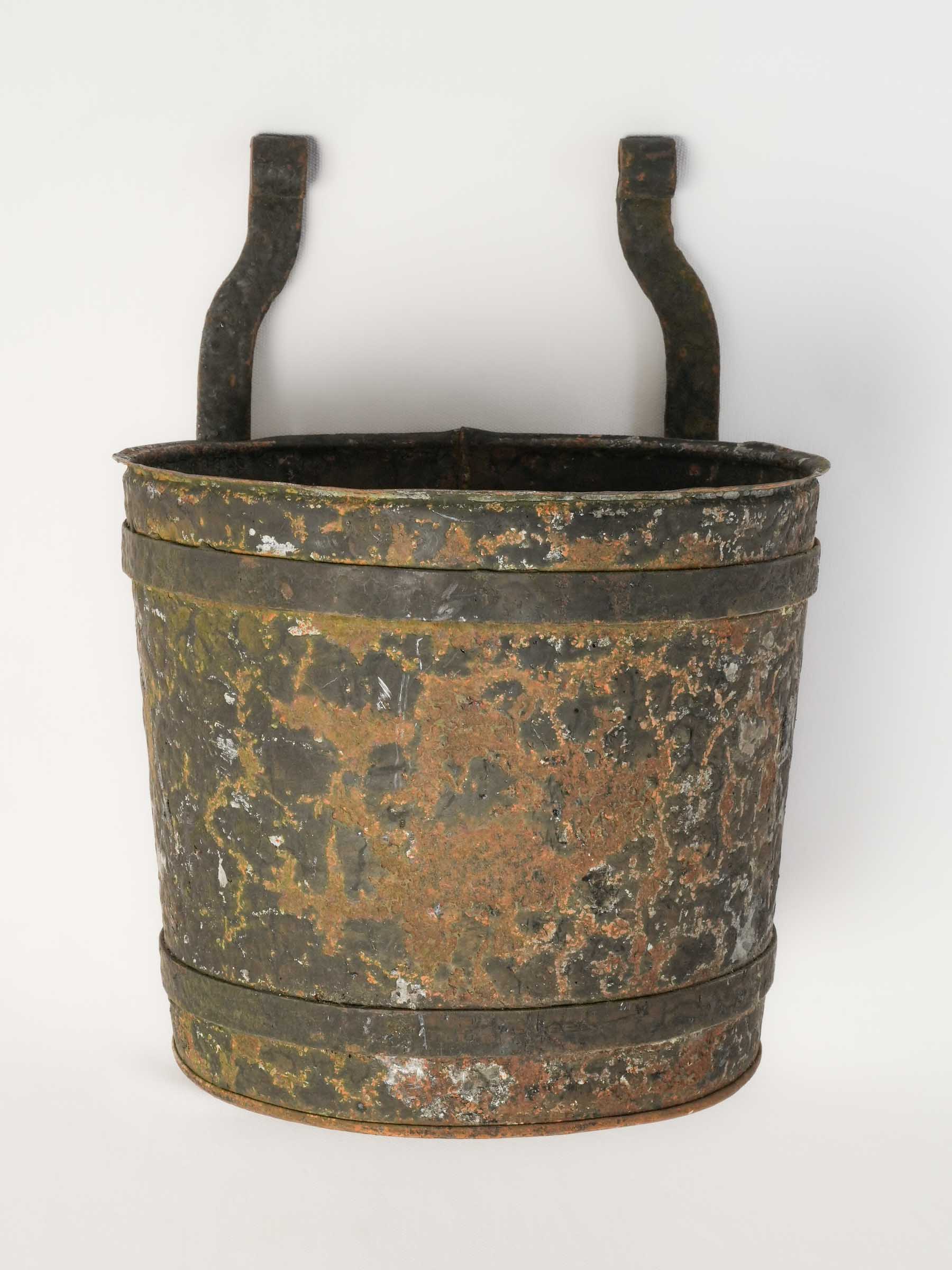 Antique Industrial Water Wheel Buckets - 19" x 12¼"