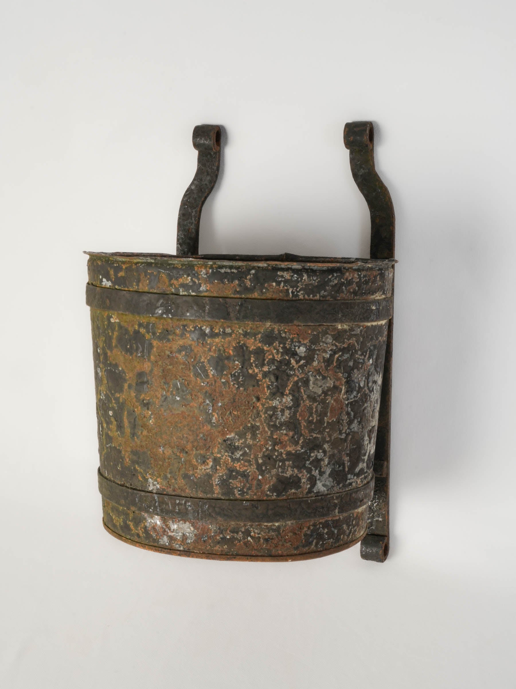 Antique Industrial Water Wheel Buckets - 19" x 12¼"