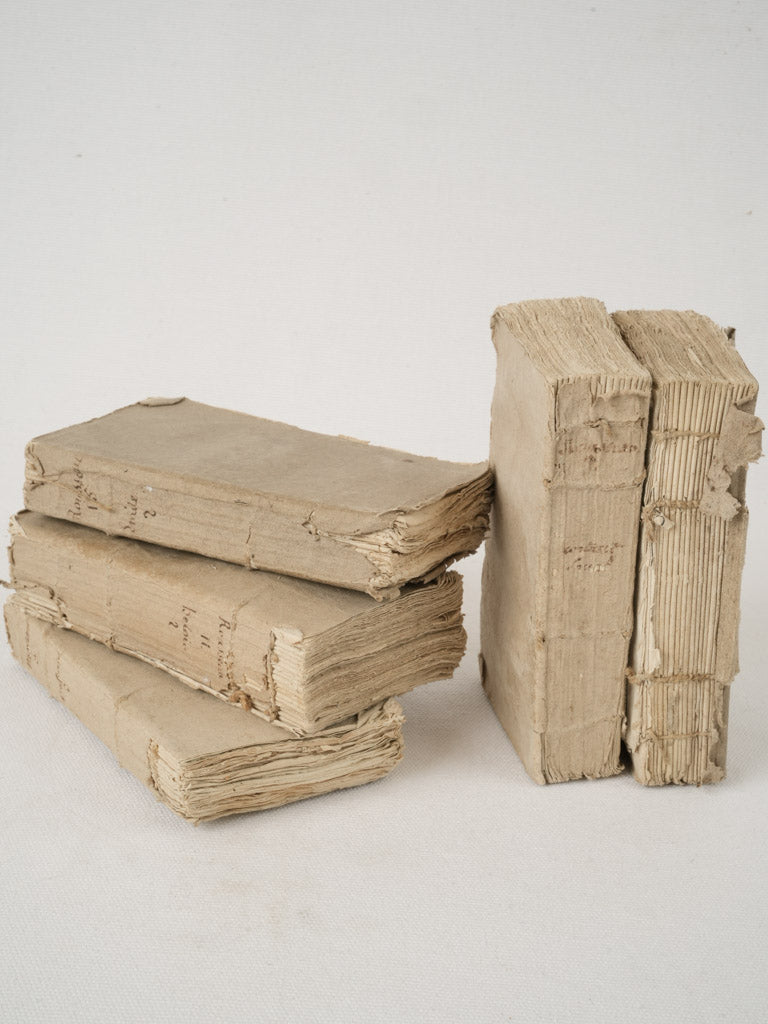 Antique 18th-century French philosopher's writings