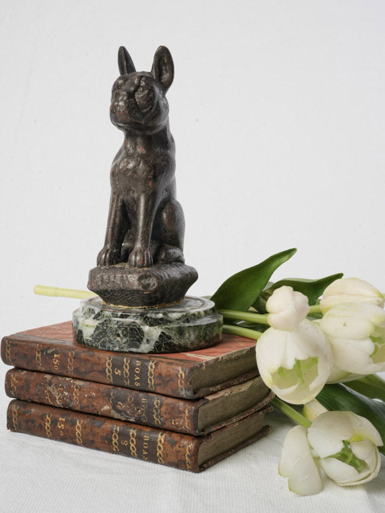 Vintage metal dog figure