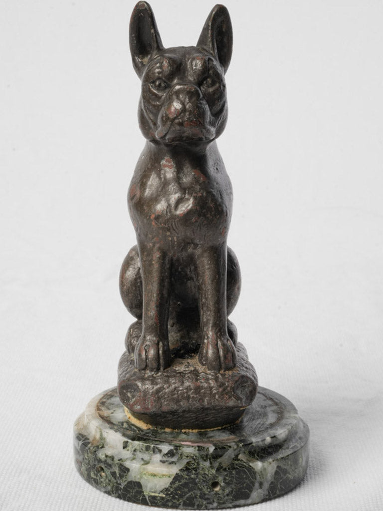 Early-century decorative bulldog statue