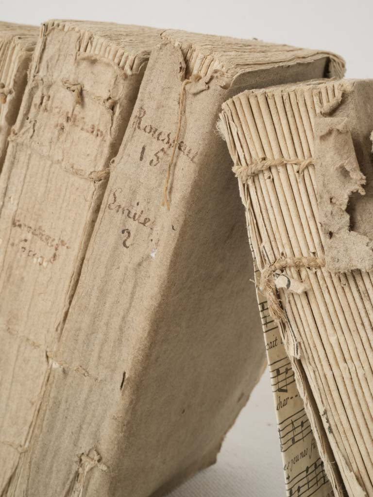 Rustic 18th-century French book set