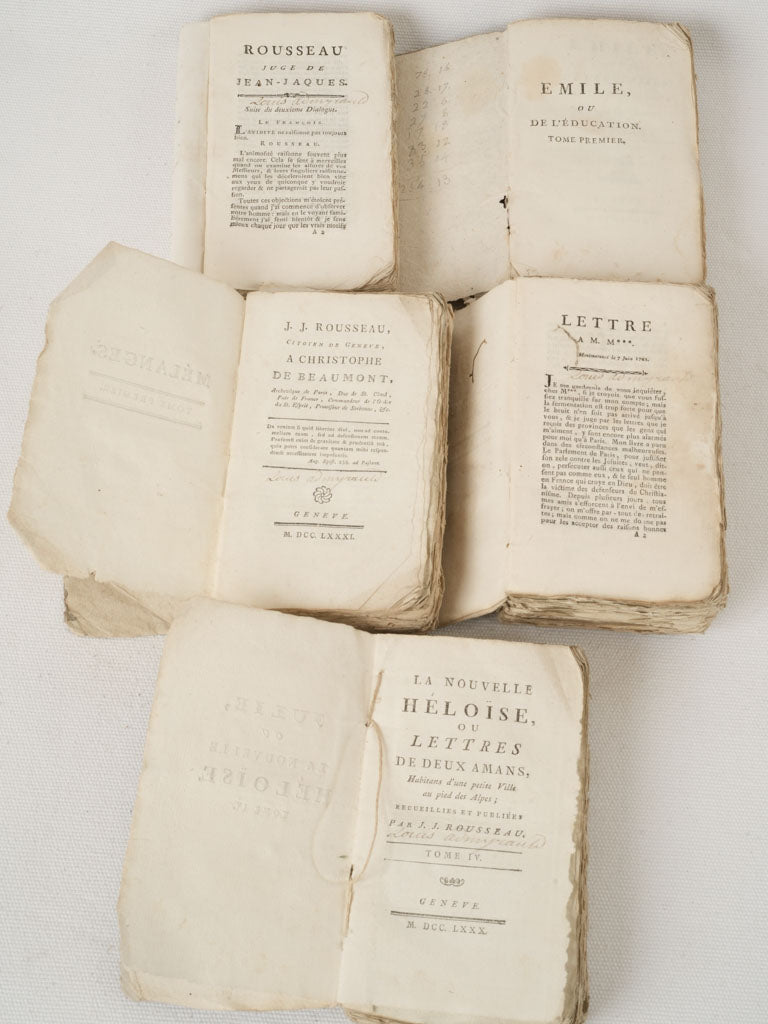 Historical Jean-Jacques Rousseau philosophical writings