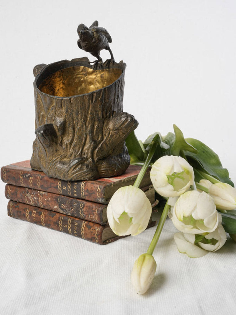 Antique naturalist decor vessel stump