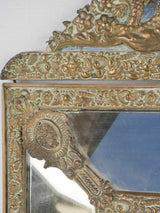 Classic Louis XIV style brass mirror