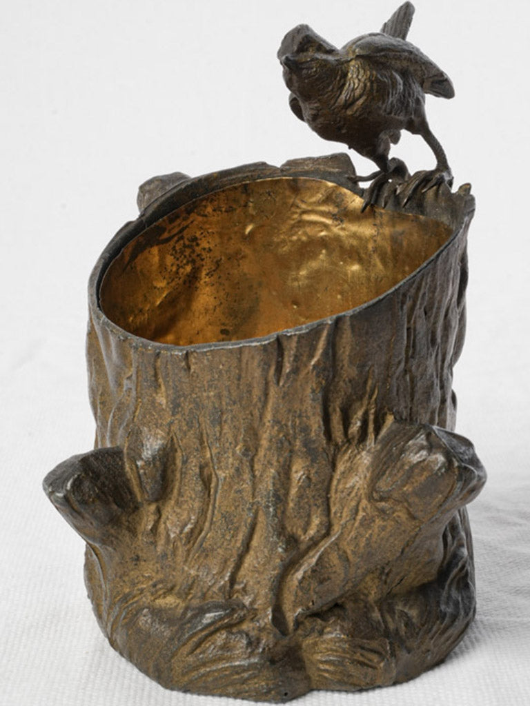 French nickel silver decorative stump