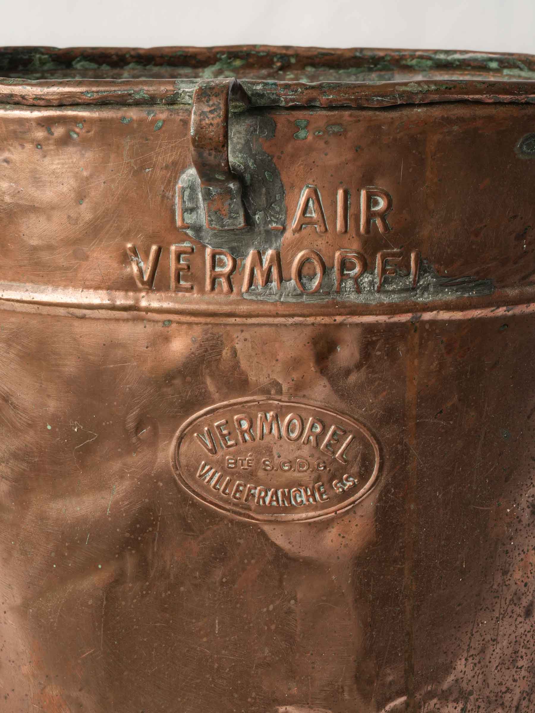 Antique French 12-Liter Copper Winery Measure by Vermorel- 13½"