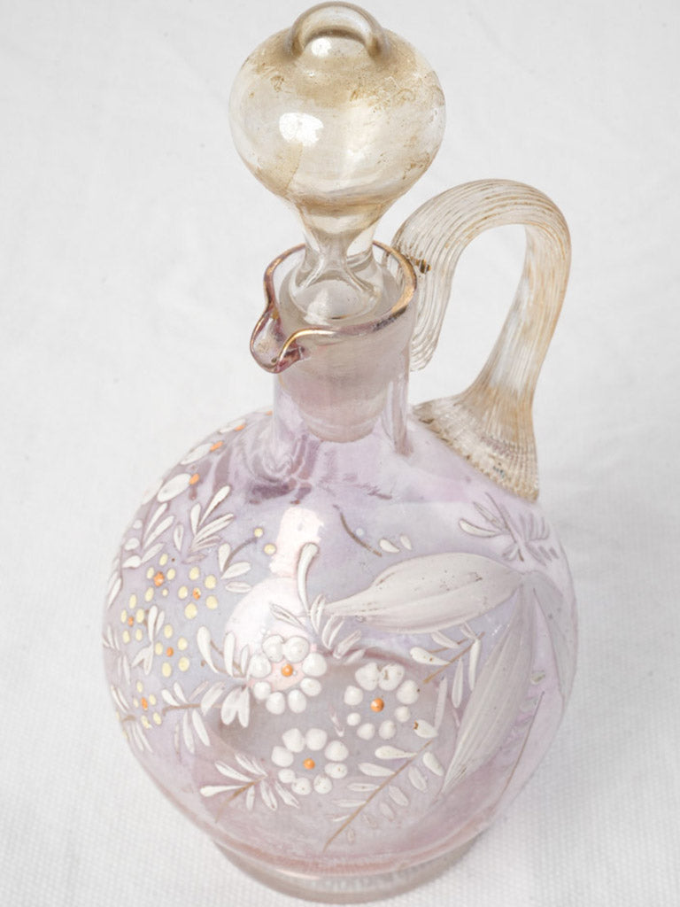Petite Antique French Blown Glass Carafe Circa 1900 - 8¼"