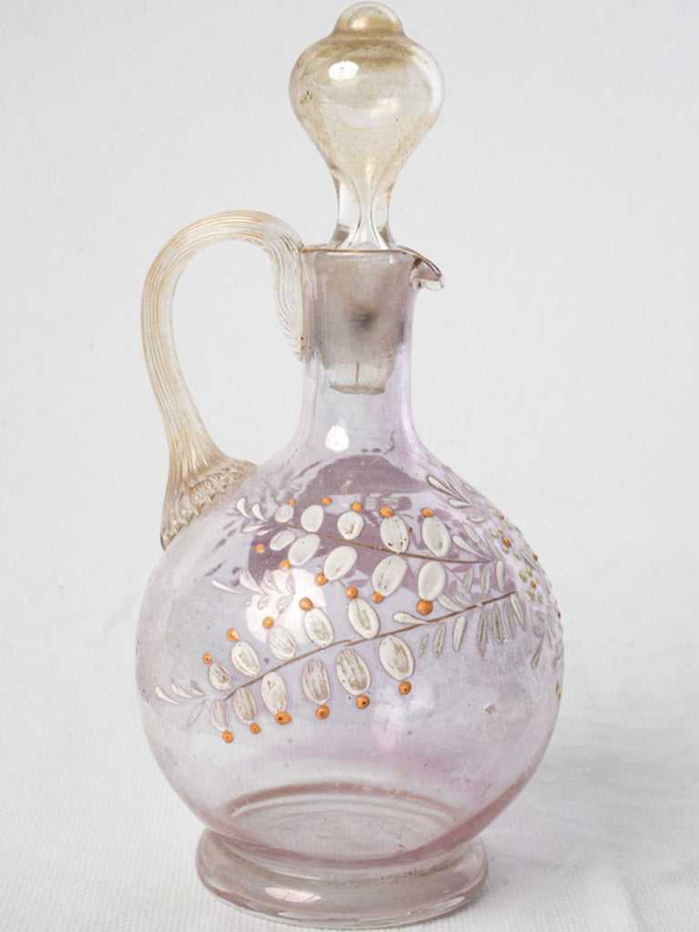 Petite Antique French Blown Glass Carafe Circa 1900 - 8¼"