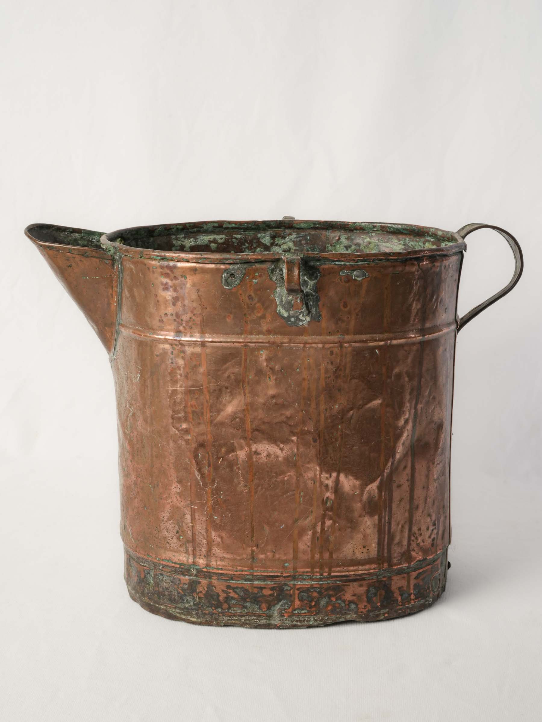 Antique French 12-Liter Copper Winery Measure by Vermorel- 13½"