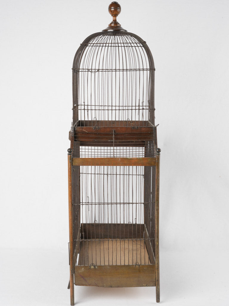 Classic rectangular birdcage, decorative interior