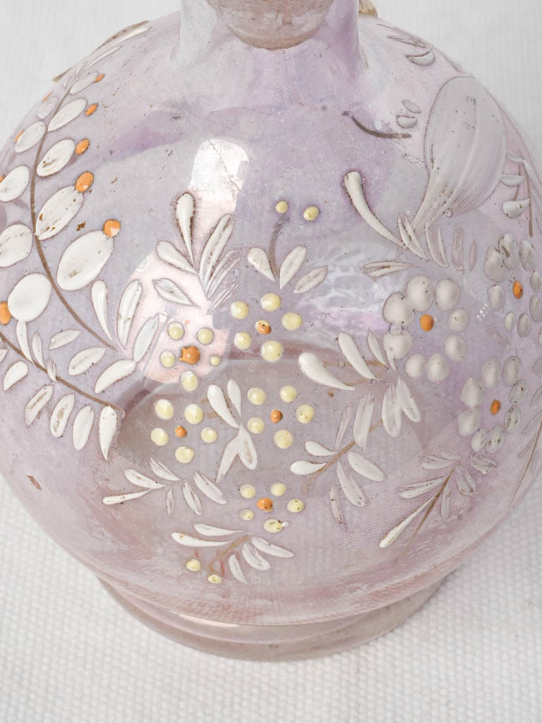 Petite Antique French Blown Glass Carafe Circa 1900 - 8¼"