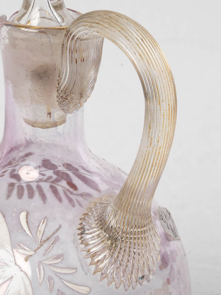 Petite Antique French Blown Glass Carafe Circa 1900 - 8¼"