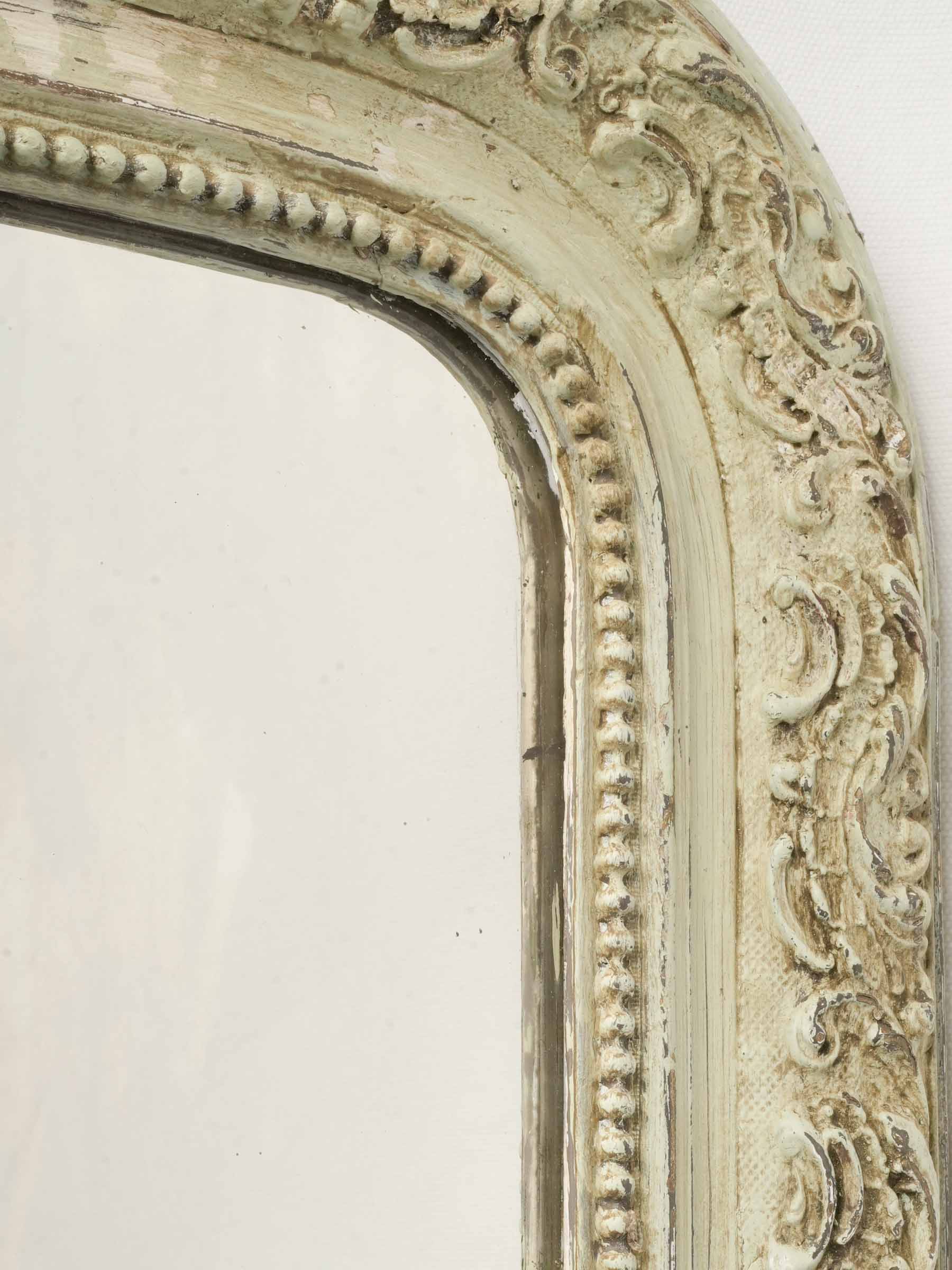 Louis Philippe Mirror w/ Aged Sage Green Finish - 35½" x 24¾"