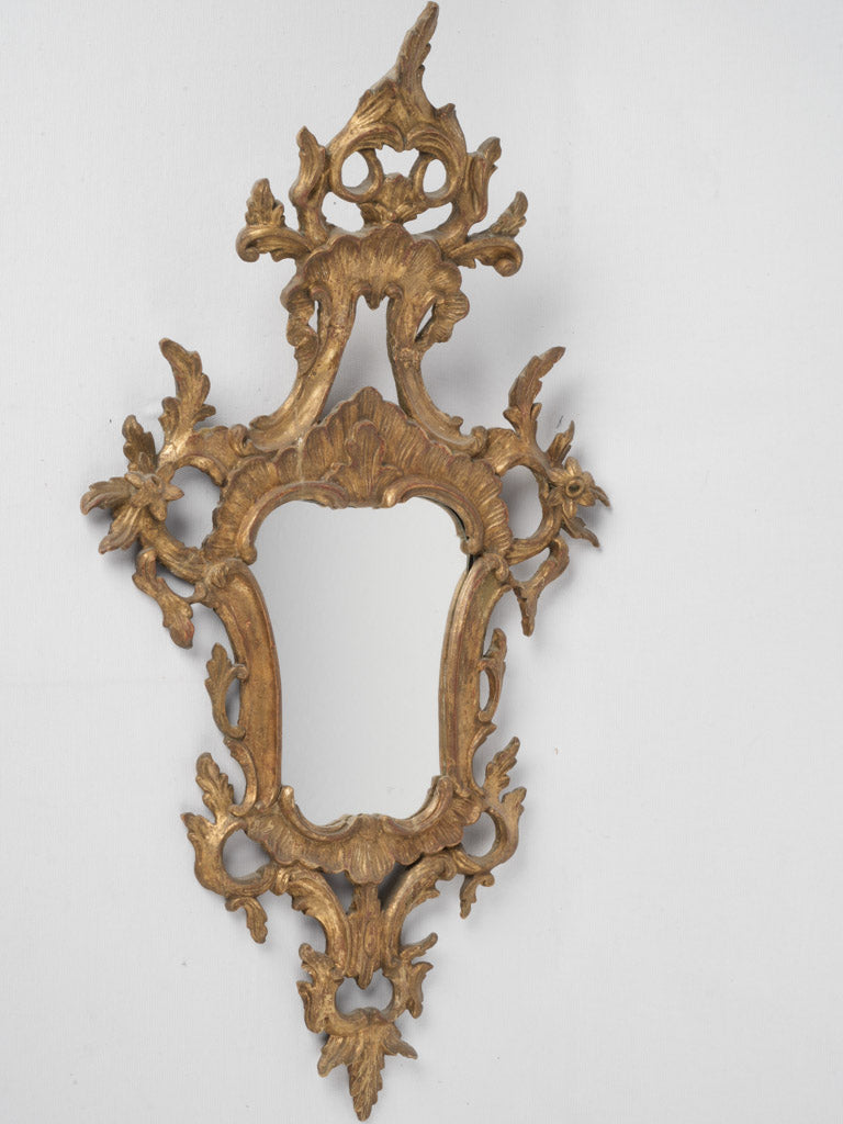 Antique gilded French Louis XV mirror