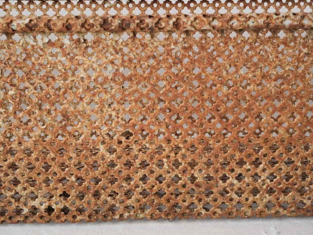 Tobacco-brown sheet-metal planter  