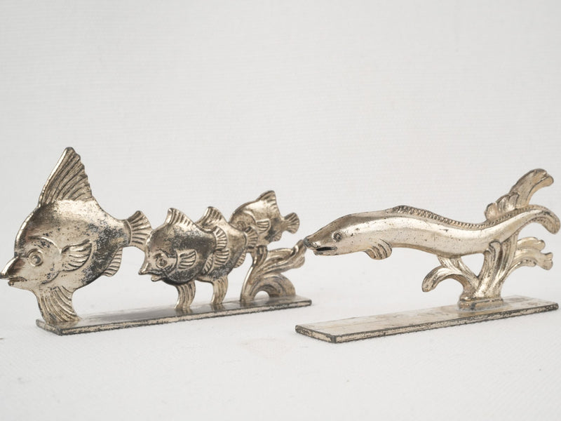 Antique, fish and prawn knife rests