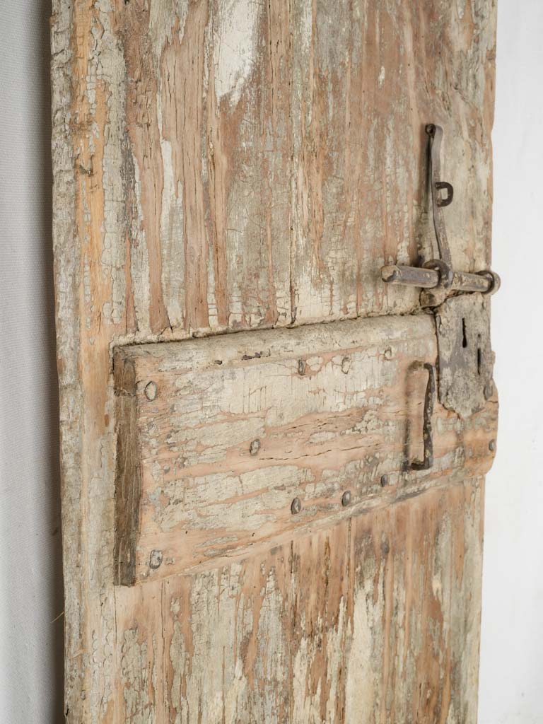 Aged character wooden farmhouse door