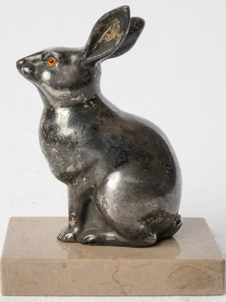 Stylized French marble base sculpture