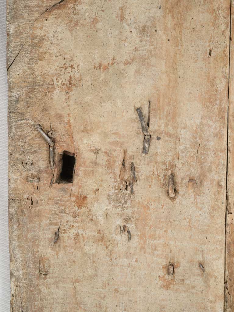 Aged seventeenth-century wooden door