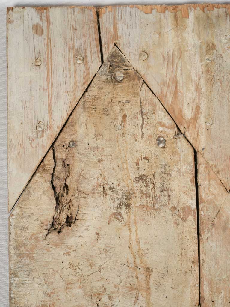 Vintage farmhouse walnut door