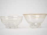 1950s Provencal glass sorbet bowls