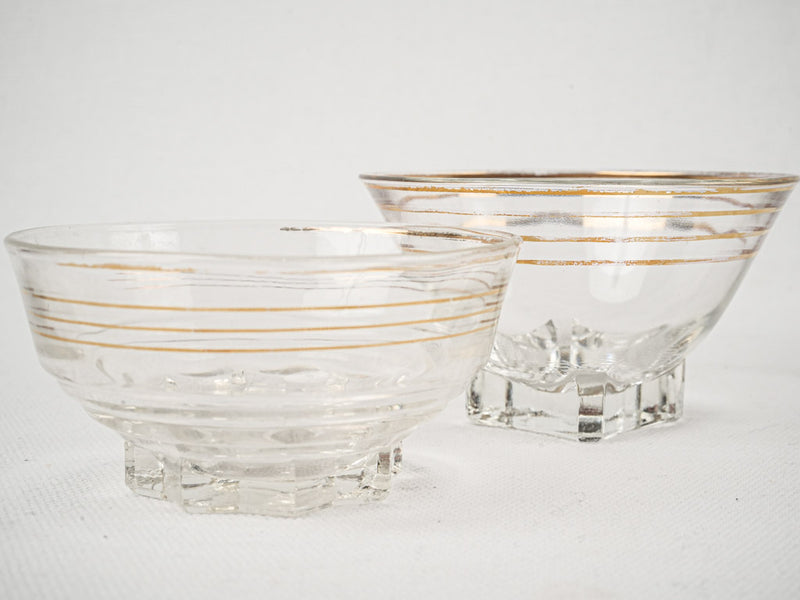 Classic small French dessert bowls