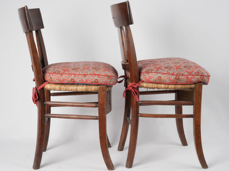 Collectible painted narrative wooden chairs