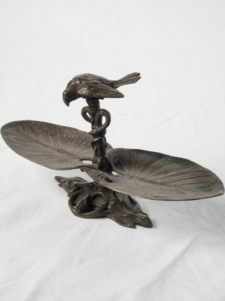 Finely Detailed French Napoléon III Animalier Bronze Catchall - 5½"