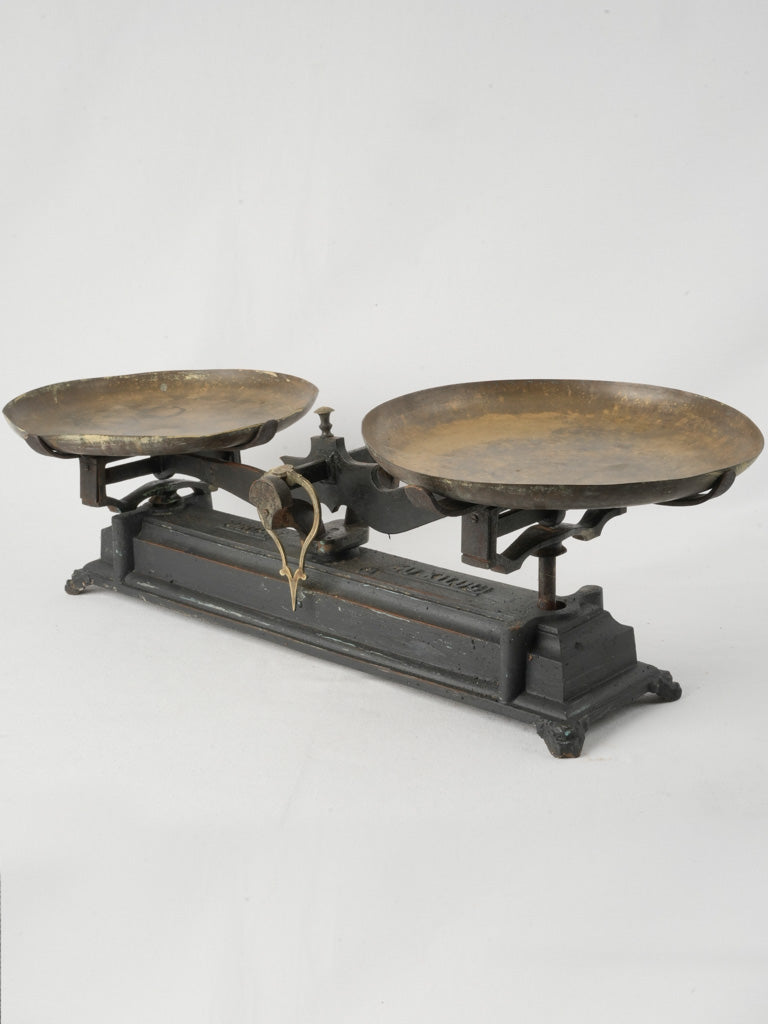 Vintage antique iron balance scale