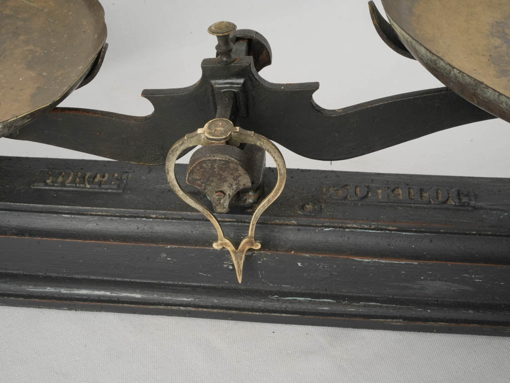 Timeless large antique weight scale