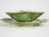 Elegant 19th-century majolica tableware piece