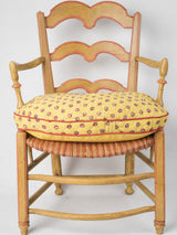 Eighteenth-century mustard French farmhouse chair