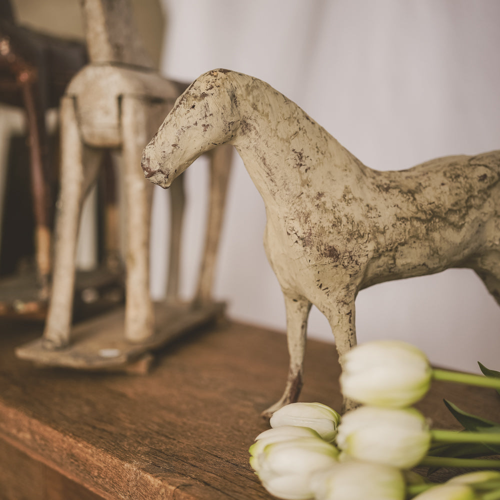 Small Antique Papier Mâché Toy Horse