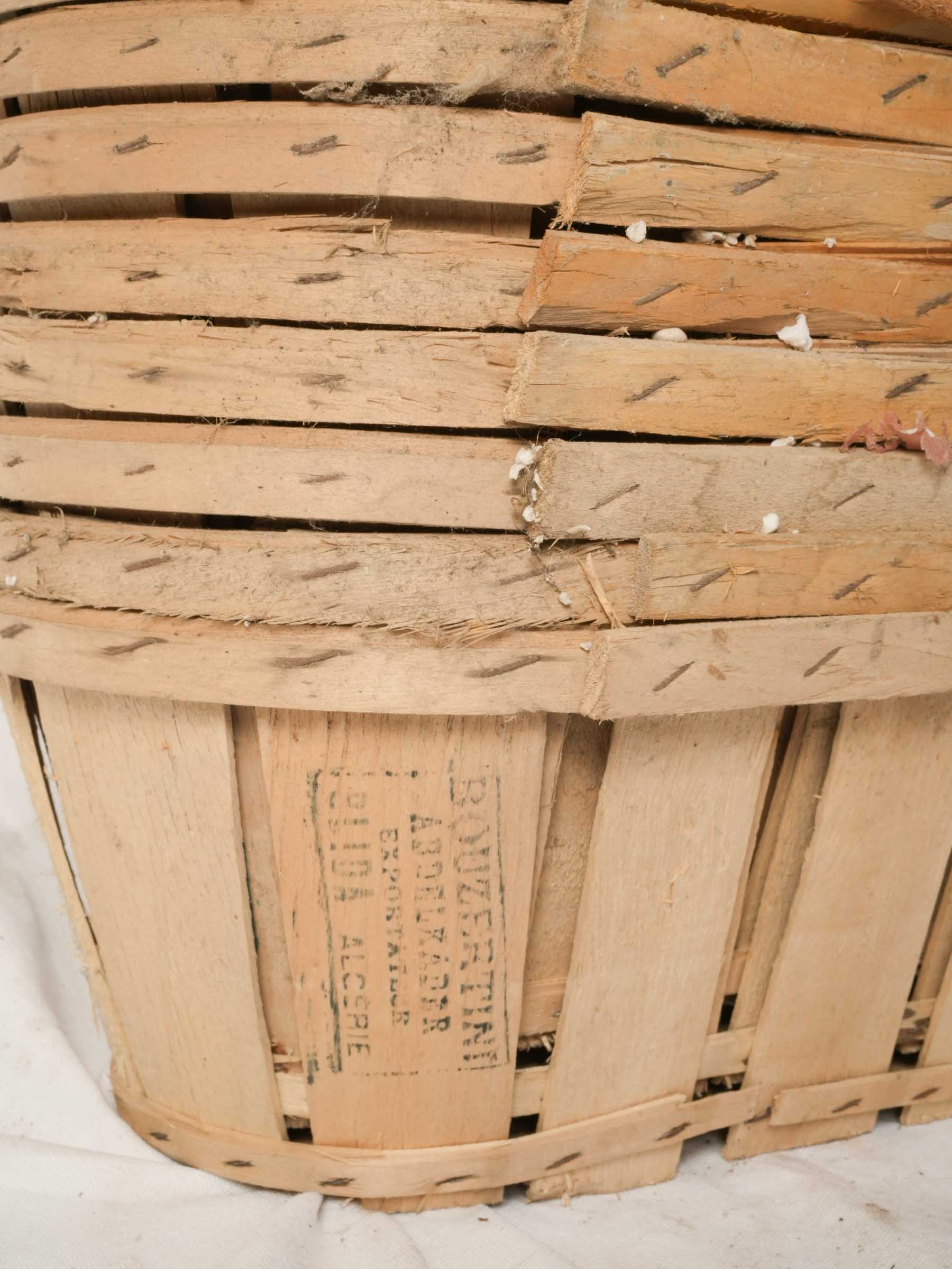 Set of 10 Vintage Oyster Baskets (Bourriches) - 8" x 19¾"