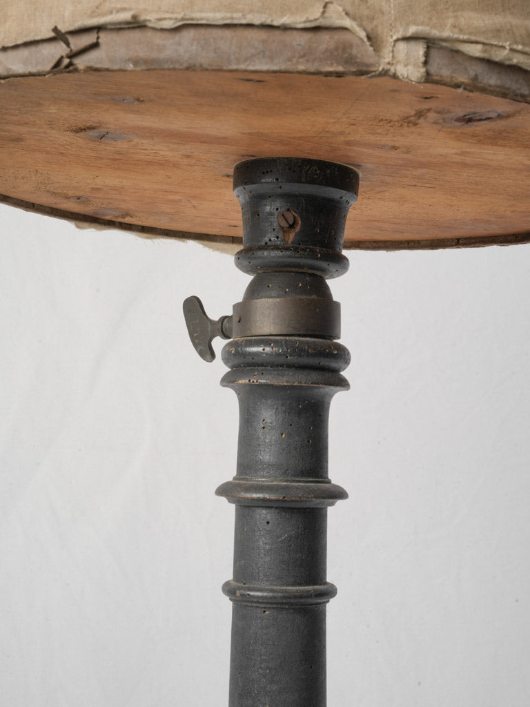 Turned ebonized beech stand