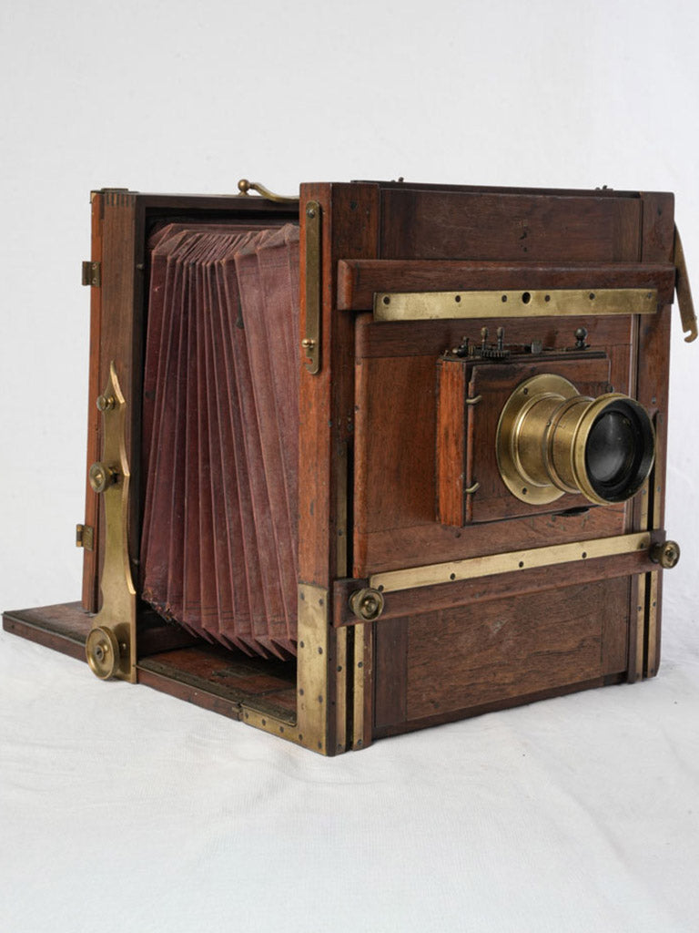 Antique brass French camera